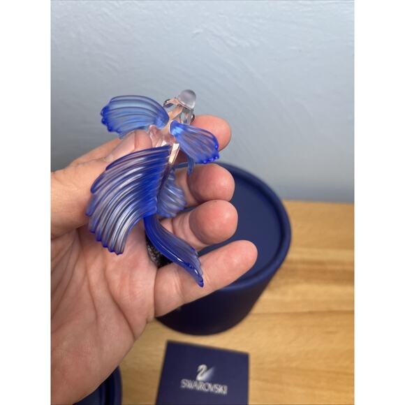 Swarovski Siamese Fighting Fish Blue Crystal Figurine 236718 MINT original box - Picture 14 of 16